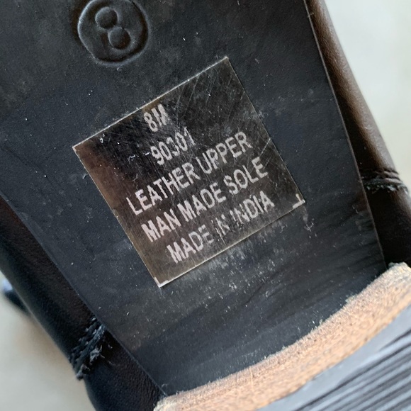 Diba Black Leather Pointed Dual Zip-Up Heeled Quality Boots/Booties 8 Womens - Picture 6 of 7